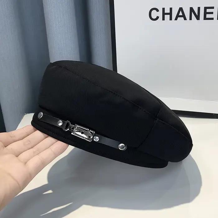 Casquette béret chic d'inspiration vintage pour femme – Coton léger, fermeture à cordon réglable, pa