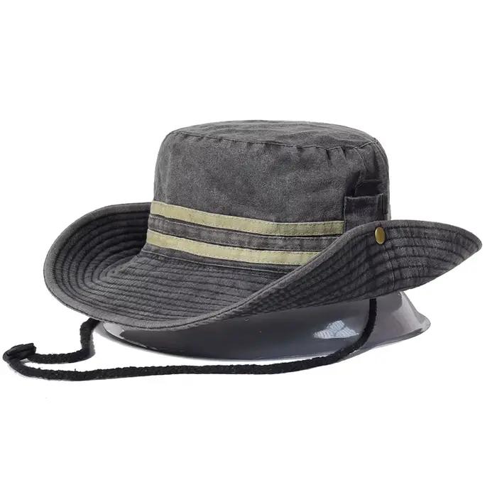 Chapeau de soleil de pêche et de randonnée pour hommes et femmes, Boonie, seau à large bord, casquet