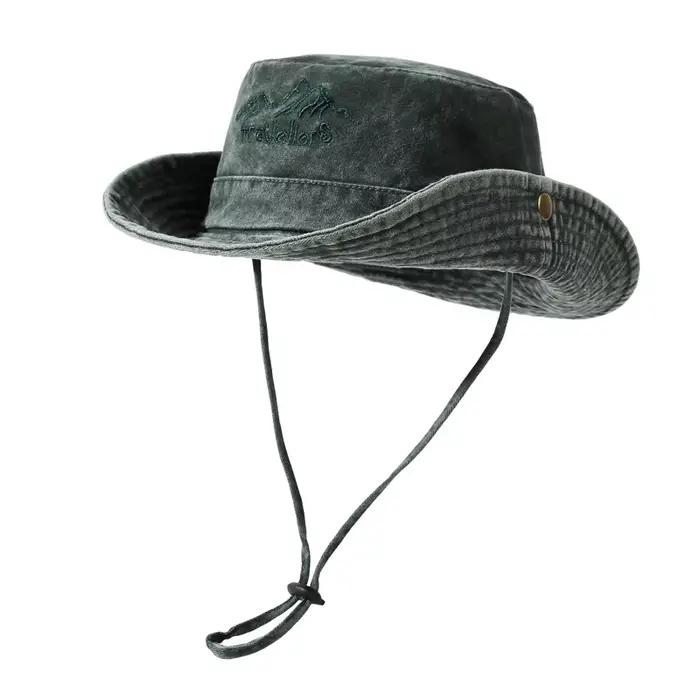 Chapeau en jean délavé, idéal pour la randonnée en plein air, le camping, le pêcheur, protection sol