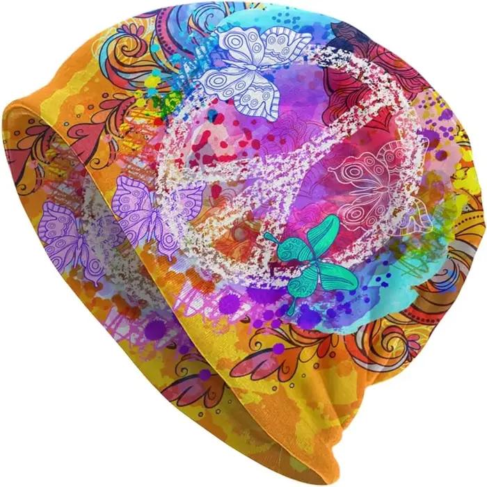 Bonnets Hipple Peace pour femmes et hommes, chapeau de course, bonnets de nuit doux pour dormir, vêt