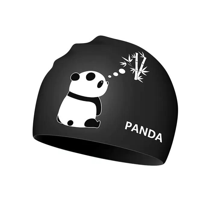 Krasnocartoon-Bonnet de natation en silicone pour adulte, grand et imperméable, doux et confortable,