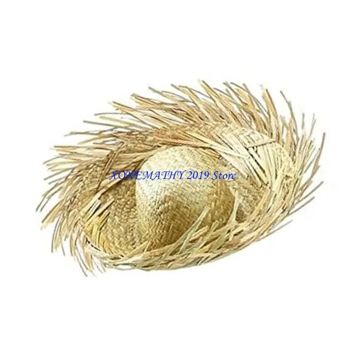 Chapeau Panama élégant F42F, chapeau paille surdimensionné, chapeau soleil respirant avec tissé pour