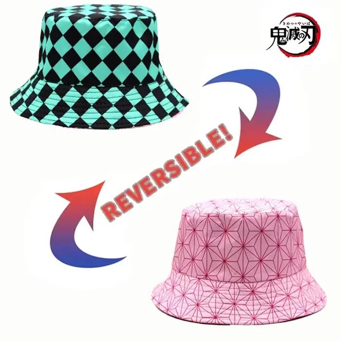 Demon Slayer Anime Cosplay Casquette de poisson Suffolk, Kamado Tanjirou, Nezuko No Yaiba Printing, 