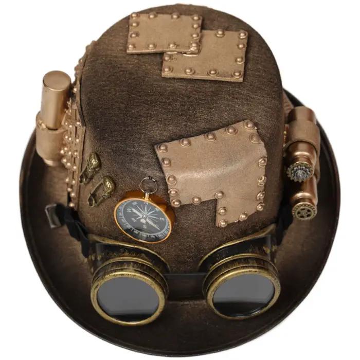 Chapeaux Steampunk, chapeau de Jazz, chapeau en Denim, couvre-chef décoratif, chapeau de Performance