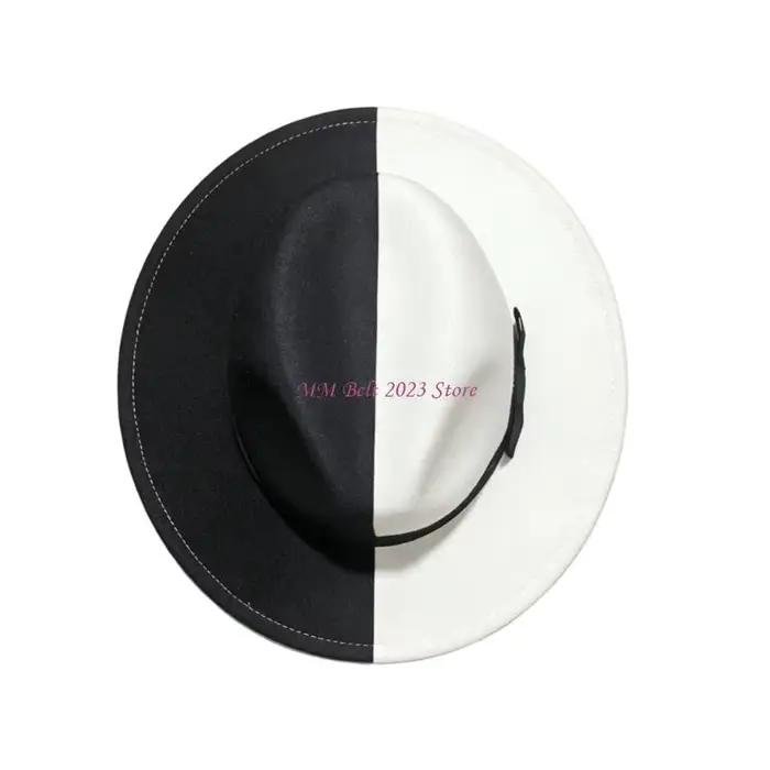 49ME – chapeau Cloche Double couleur, chapeau haut-de-forme, Design classique pour homme, pour plusi