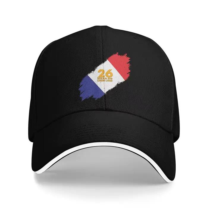 Casquette de baseball France Football 2026 Dream Big Cheer Loud, style vintage, pour la Coupe du Mon
