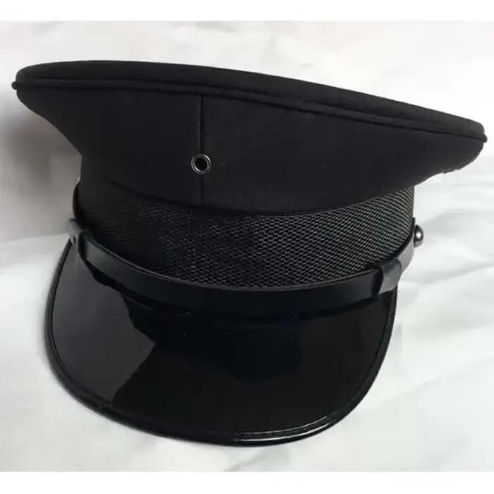 Casquette d'officier allemande grande taille 63 cm, chapeau à visière militaire pour hommes à grosse