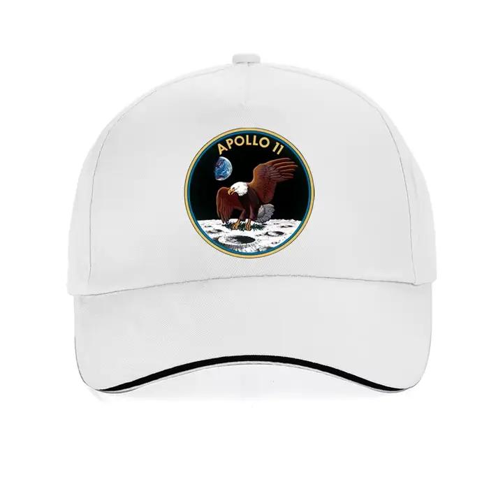 Casquette de baseball unisexe avec impression du 50e anniversaire de l'atterrissage sur la lune de l