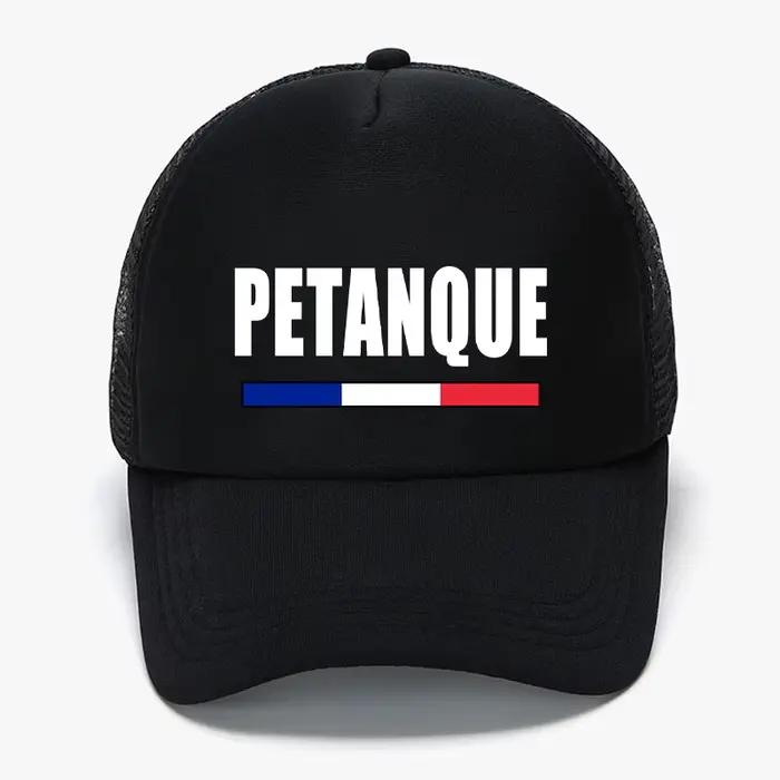 Casquette de camionneur en mousse Pétanque, chapeau à rabat en maille de Style extérieur français po