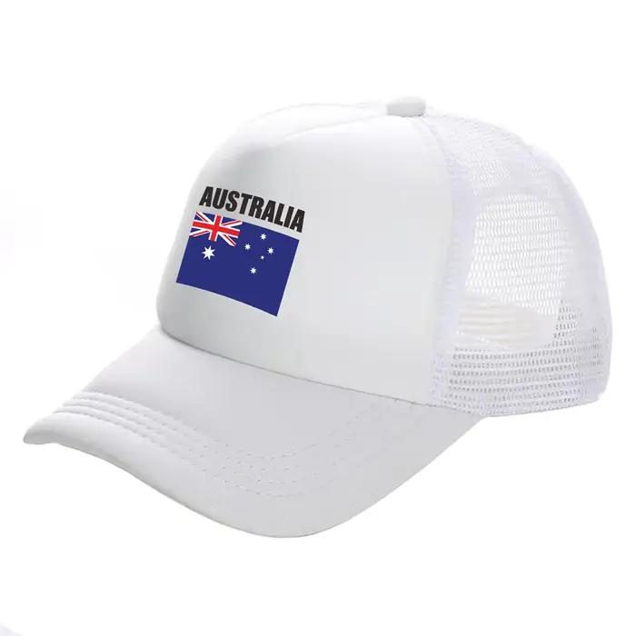 Casquette de camionneur australienne pour hommes, chapeau de Baseball, filet en maille, pour l'été, 