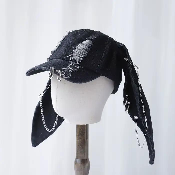 Casquette de Baseball avec oreilles de lapin longues pour filles et hommes, chapeau de Cowboy, Graff