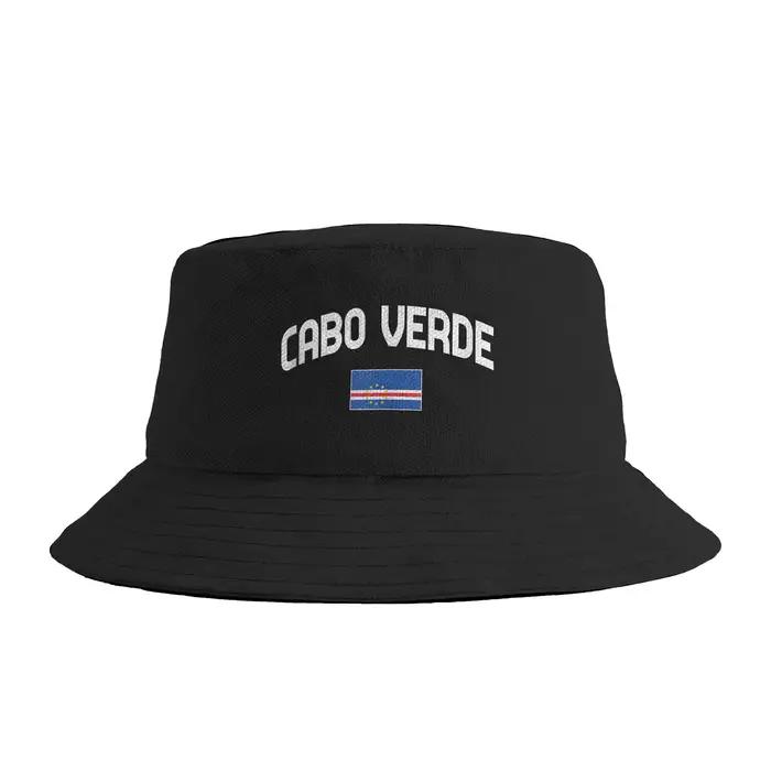 Chapeau bob drapeau du Cap-Vert, casquette de pêcheur hip-hop respirante, chapeau de soleil de voyag