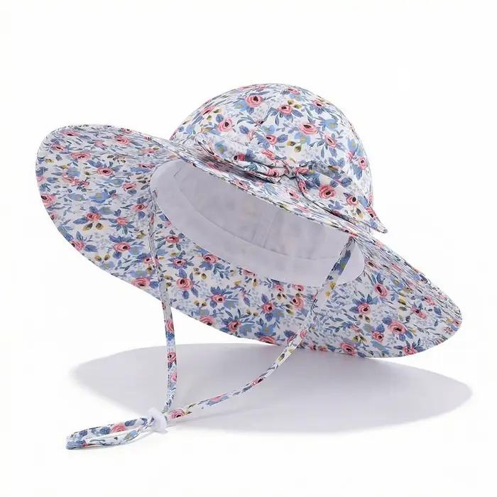 Chapeau de soleil pour filles, chapeau pour enfants, chapeau de protection solaire, chapeau de pêche
