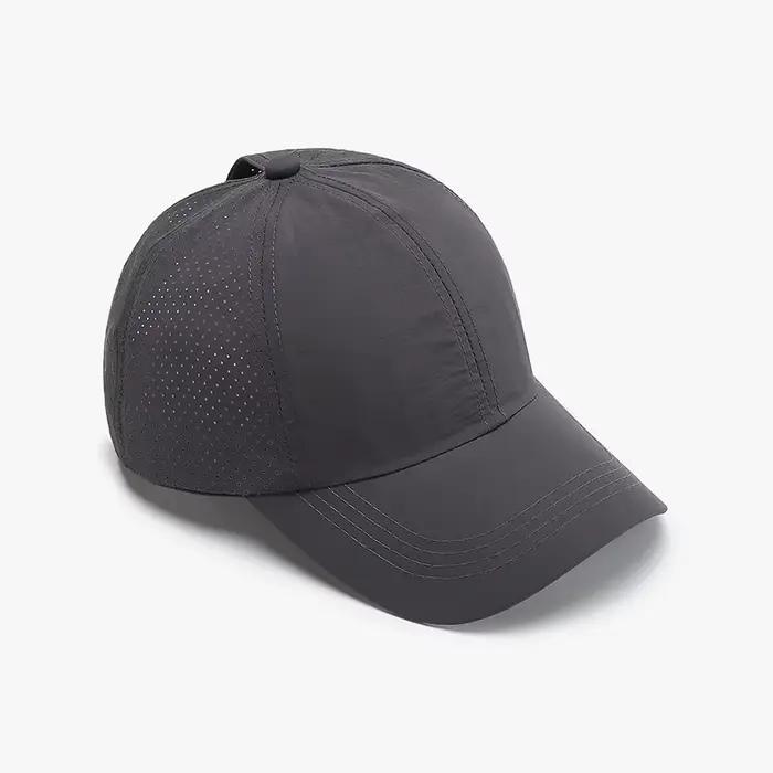 Casquette de baseball souple pour femme, résistante aux UV, respirante, avec ouverture pour queue de
