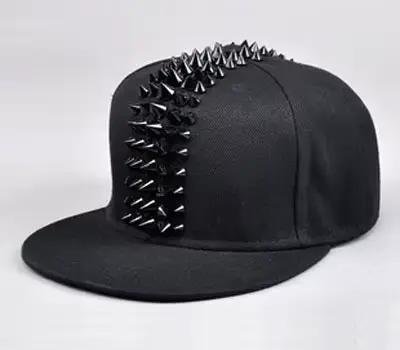 Casquette de danse de rue Hip Hop pour hommes, cinq rangées de riSALE en plastique, casquettes à bor