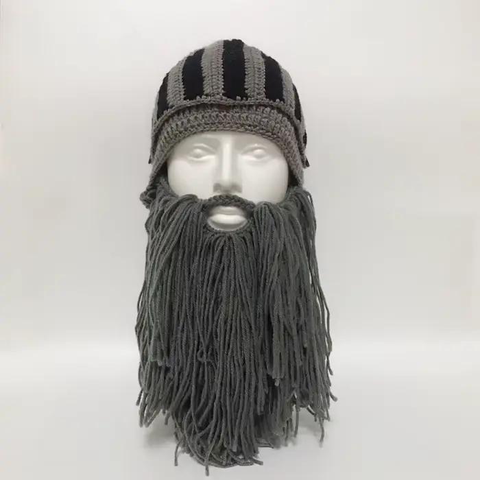 Chapeau de oral alier Romain en Forme de Casque pour Halloween, Créatif, Crocheté, Tissé, Grande Bar