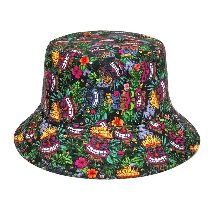 Chapeaux Bob Imprimés Design Amusant Femme Homme Été Extérieur Protection Solaire Panama Unisexe Mod