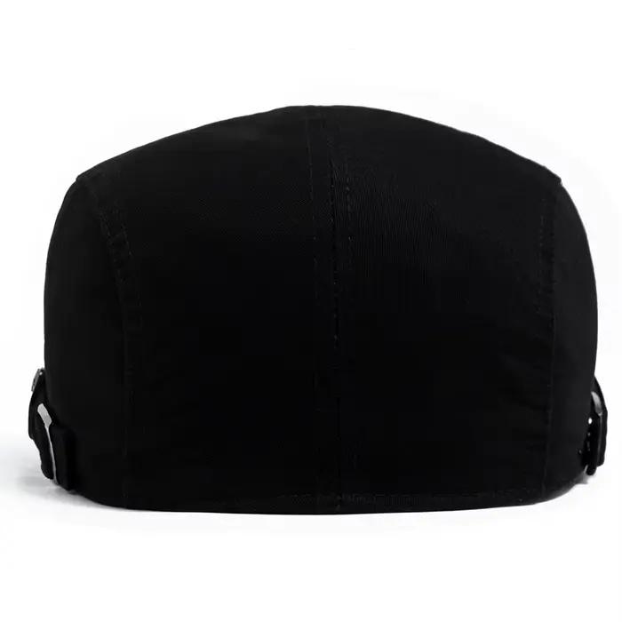 Mode hommes béret bouton broderie coton Vintage bérets en plein air femmes plat visière chapeau déco