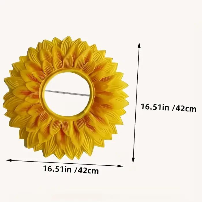 Chapeau et Masque Tournesol pour Cérémonies d'Ouverture d'Événements Sportifs, avec Sangles de Suspe