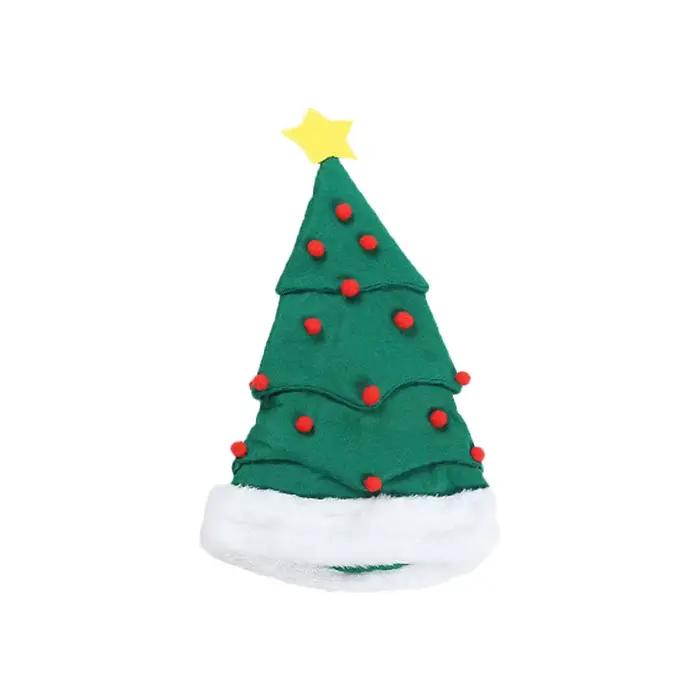 Crânes d'arbre de noël longs et tendance pour hommes et femmes, chapeaux d'elfe de noël, bonnets à r