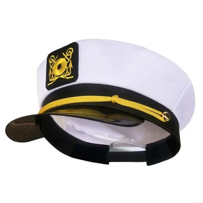 Chapeau capitaine pour fête marins, chapeau marin scène, jeu rôle, mascarades