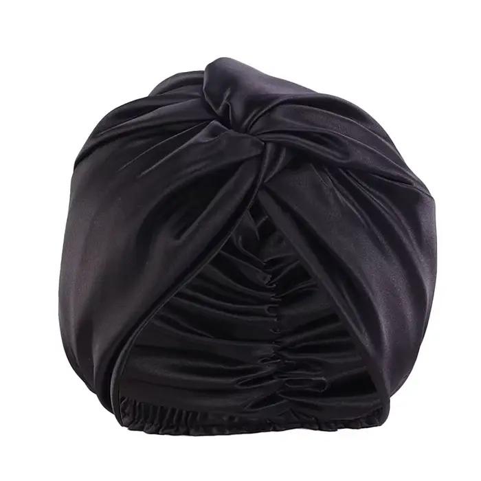 1 bonnet de beauté à nœud torsadé en fausse soie pour femme, confortable et respirant, adapté aux so