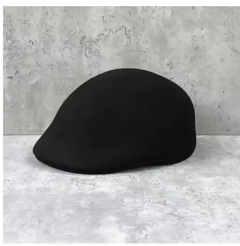 Casquette classique en feutre de laine épaisse pour femme, chapeau chic d'hiver de haute qualité, vi