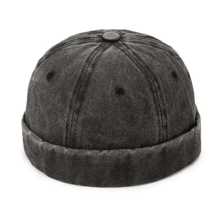 Casquette Docker en Coton Imprimé Quatre Saisons 2026, Chapeau Vintage Melon Skin Sans Visière, Chap