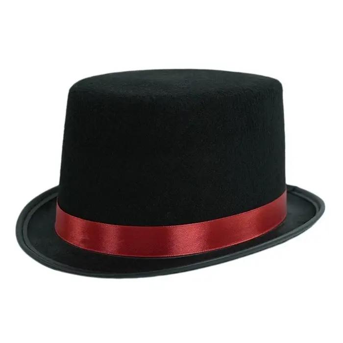 Chapeau de Magicien pour Déguisement de Carnaval, Chapeau de Gentleman pour Spectacle Scénique, Déco