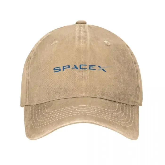 Casquette de Baseball Vintage avec Logo de SpaceX Space X, Elon Musk, DistMurcia, Délavée, Falcon, R