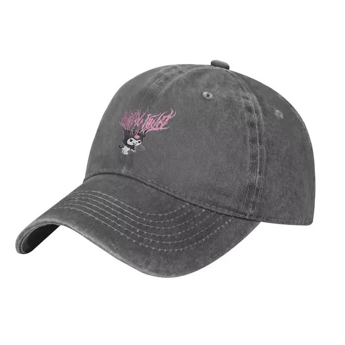 Kuromi casquettes de Baseball Vintage en détresse lavé casquette Snapback pour hommes femmes entraîn