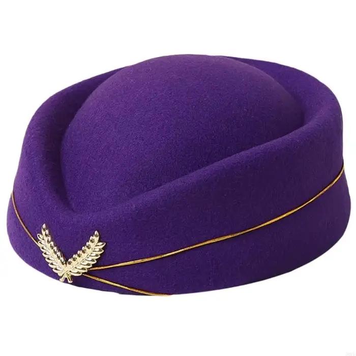 Chapeau d'hôtesse l'air 50LE, béret pour femmes, chapeau d'hôtesse l'air, chapeaux fête, Costume Cos