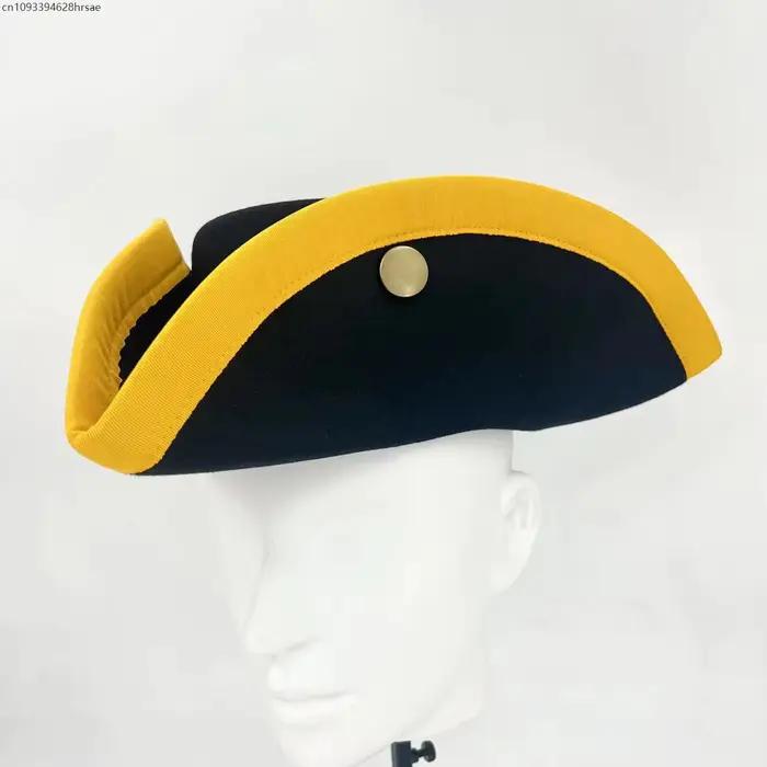 Chapeau tricorne britannique du 18ème siècle, histoire Simple, Peter la grande casquette, accessoire