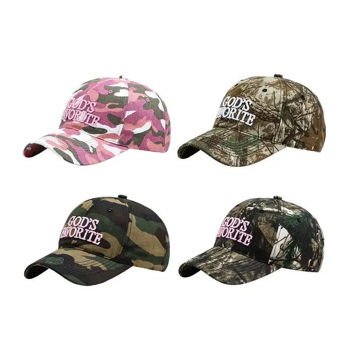 Casquette de Baseball rétro avec lettres brodées, Camouflage, tactique de Jungle, grande circonféren