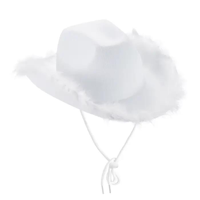 Chapeaux de cowboy à bord large pour femmes, casquette femme, garniture en fourrure, document solide