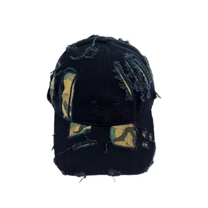 Casquette de baseball unisexe Y2K rétro en coton brodé camouflage style européen et américain, tenda