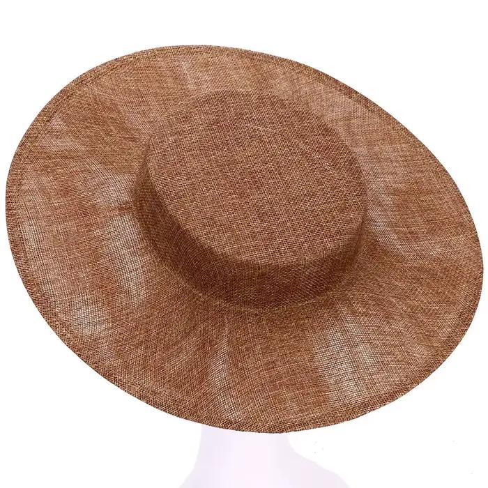 Élégant bricolage chapeau Fascinator Base chapeaux couleur unie chapeau Base plusieurs couleurs Banq