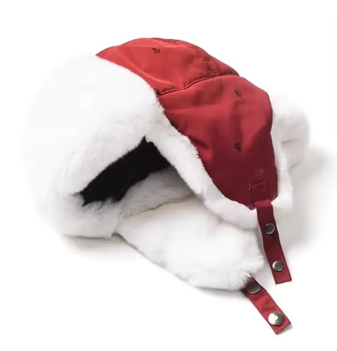 Chapeaux russes Ushanka pour enfants, 100% vraie fourrure de lapin Rex, oreilles épaisses et chaudes
