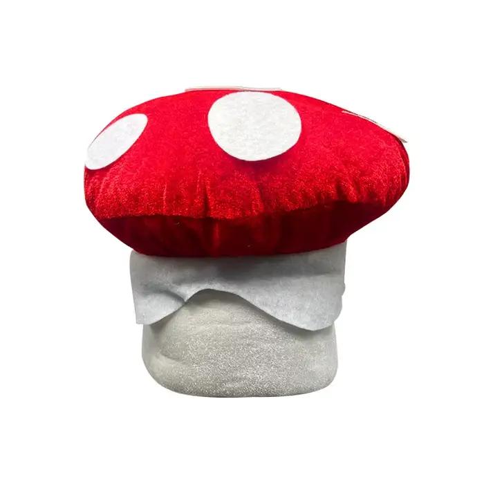 Chapeaux en peluche pour hommes et femmes, accessoire de carnaval, champignon, pour adultes, nouvel 