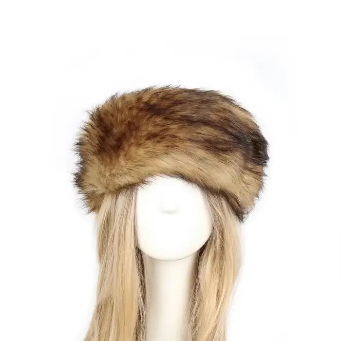 Chauffe-oreilles de Ski en fausse fourrure pour femmes, couvre-oreilles, casquettes russes moelleuse
