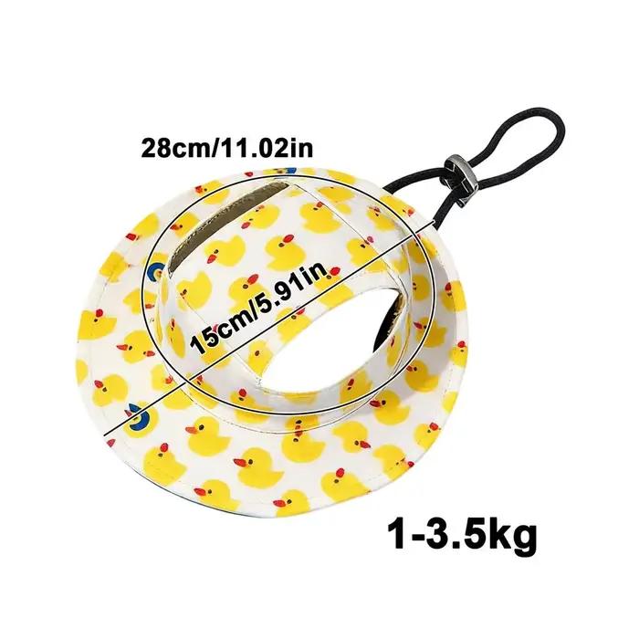 Chapeau de soleil pour chien, chapeau réglable pour chien, casquettes à imprimé mignon, chapeau de p