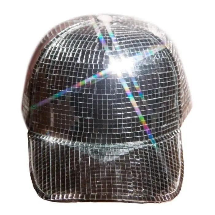 39bd miroir brillant miroir seau chapeau fête club club scénario