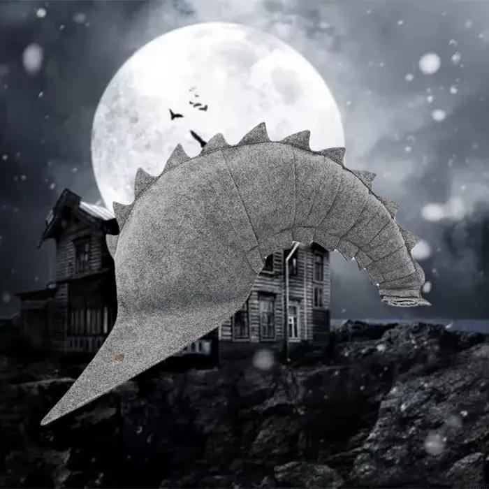 Chapeau sorcière gris pour femmes, chapeau magicien fête d'halloween, Costume Cosplay, couvre-chef Y