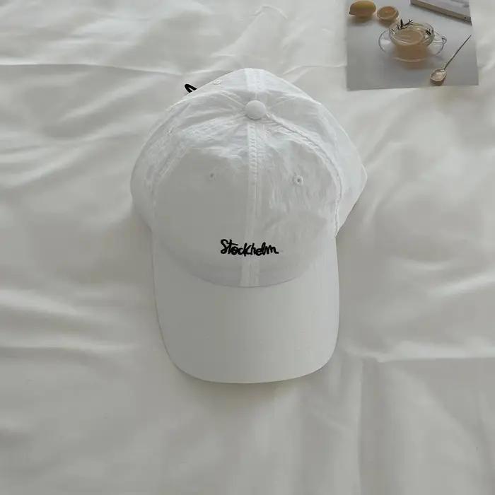 Casquette de baseball brodée légère à séchage rapide pour hommes et femmes, petite casquette à visiè
