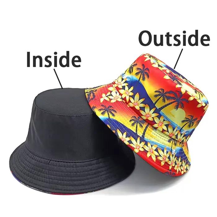 Casquettes de plage et de voyage en plein air avec motif hawaïen Bocca, chapeau de dessin animé AMP,
