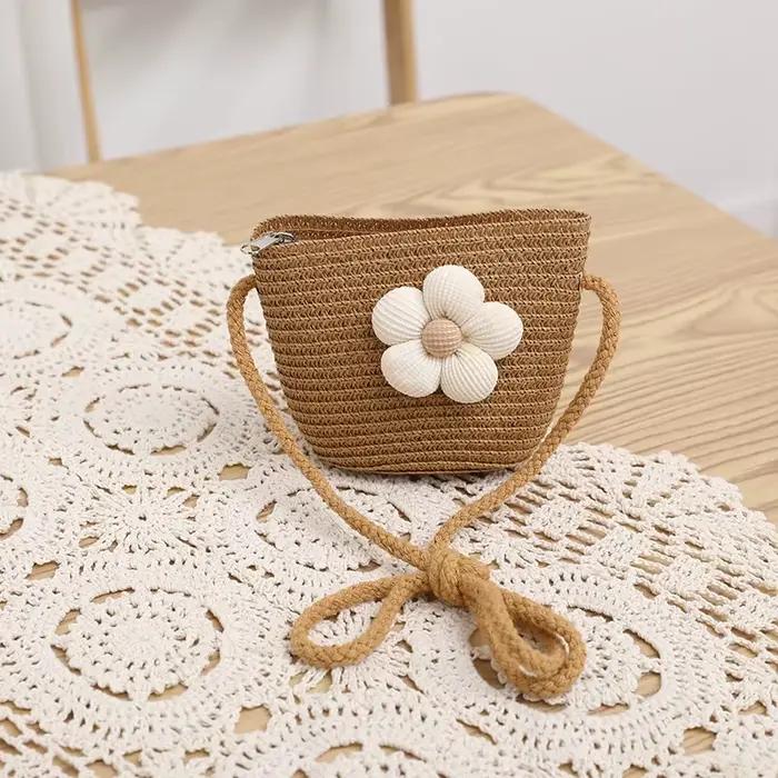 Chapeau de paille d'été pour bébé fille, couleur unie, à volants en dentelle, casquette de pêcheur p