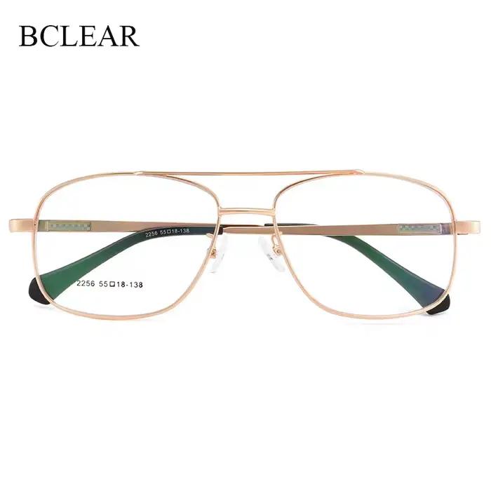 BCLEAR 2020 Vintage grand cadre lunettes homme Double pont rétro lunettes optiques lunettes cadre mo