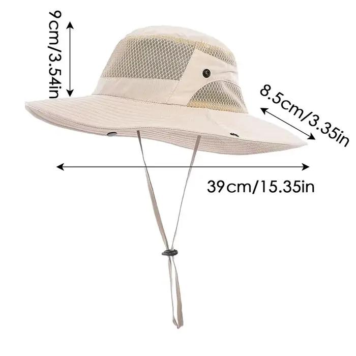 Chapeau de Safari de Protection UV, chapeau de soleil respirant à large bord pour hommes, couvre-che