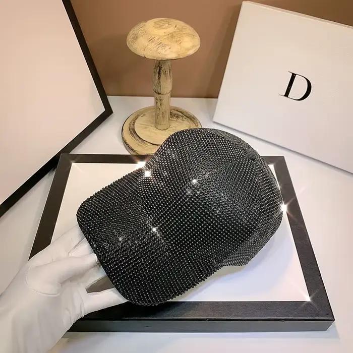 Casquette de baseball personnalisée Super Shiny Bilibili entièrement ornée de diamants pour hommes e