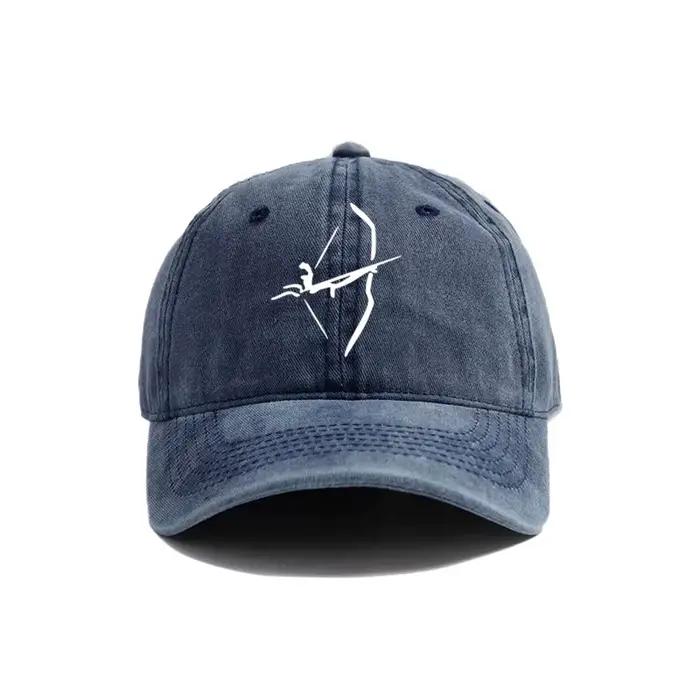 Casquettes de tir à l'arc effet vieilli pour hommes, casquettes de baseball unisexe rétro pour amate